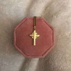 12k Gold filled Cross necklace 🥰